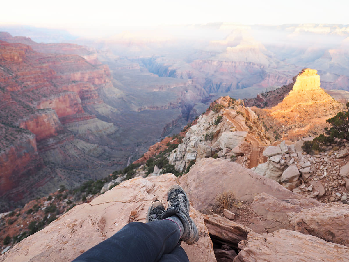 tageswanderung im grand canyon
