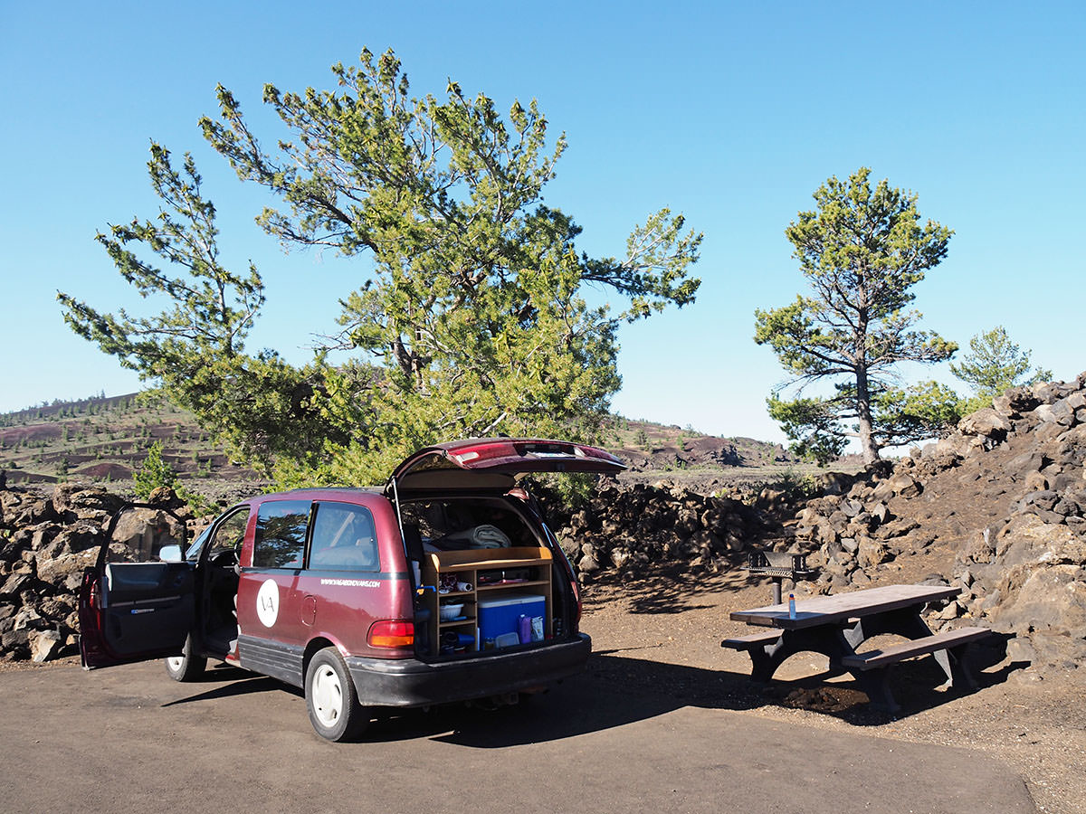camping im craters of the moon national monument in idaho