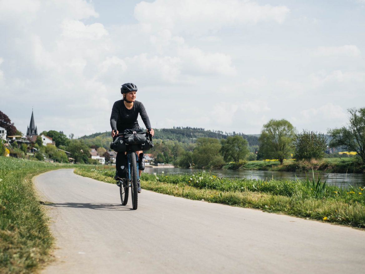 Auf dem Weser-Radweg von der Nordsee ins Weserbergland